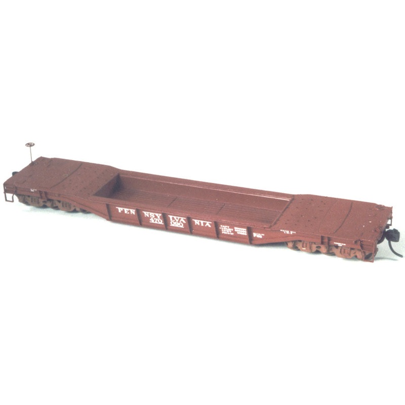 Funaro & Camerlengo 6940 HO Scale PRR F33 Well Flatcar with Decals Resin Kit