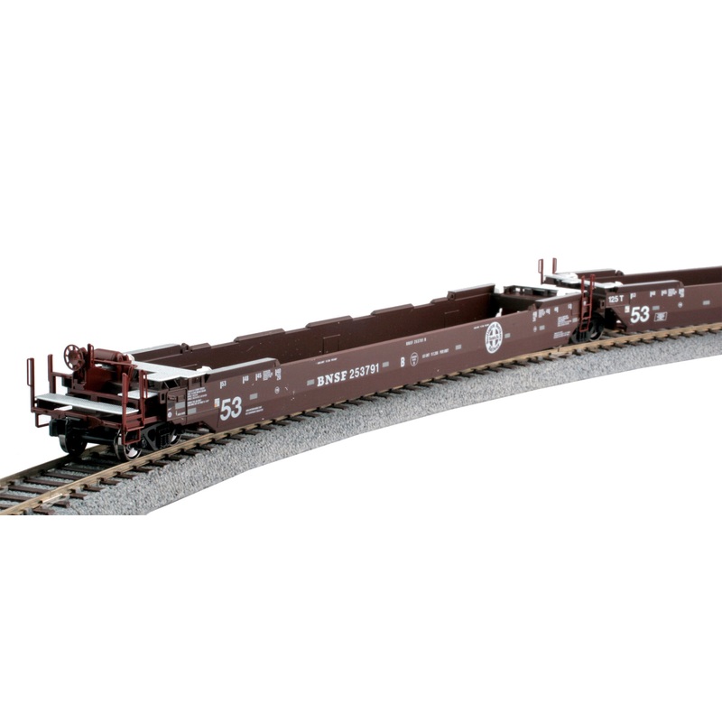 Kato 30-9053 Gunderson Maxi-IV 3-Unit Well Car BNSF/Old Logo 253791 (LN - USED)