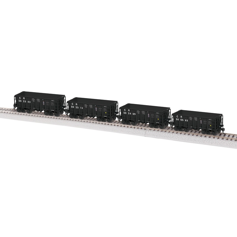 Lionel 2474142 HO Scale G38B Conrail 4 Pack #2 (Black Scheme)