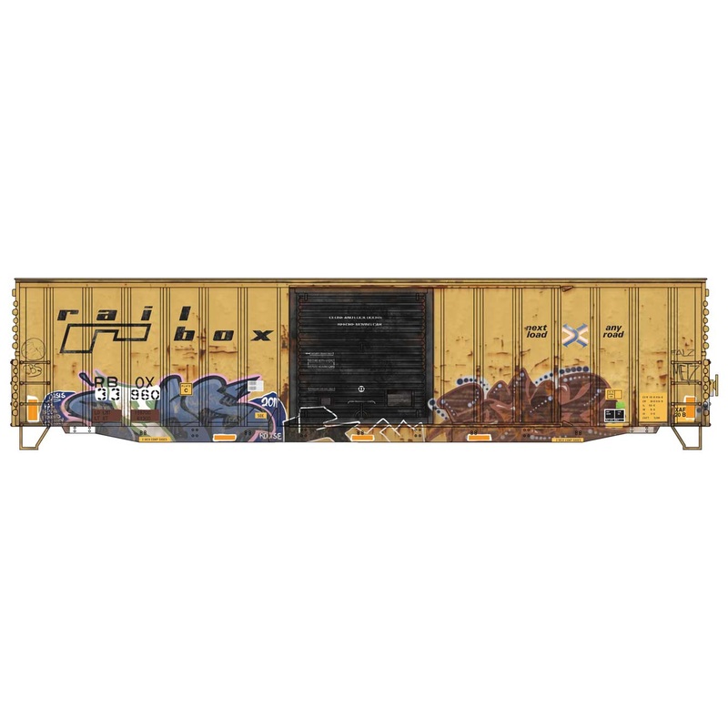 Micro-Trains 5600 003 HO Scale ACF Boxcar Kit (Weathered) Railbox 33960