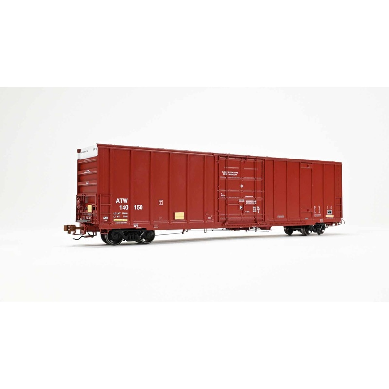 ScaleTrains Rivet 40989 HO Scale Trinity 60' 7500 12' Plug-Door High-Cube Boxcar Atlantic & Western ATW 140150
