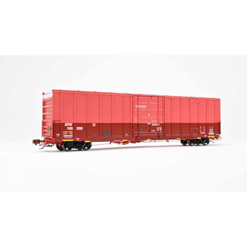 ScaleTrains Rivet 40991 HO Scale Trinity 60' 7500 12' Plug-Door High-Cube Boxcar Atlantic & Western ATW 140036 (Patched)