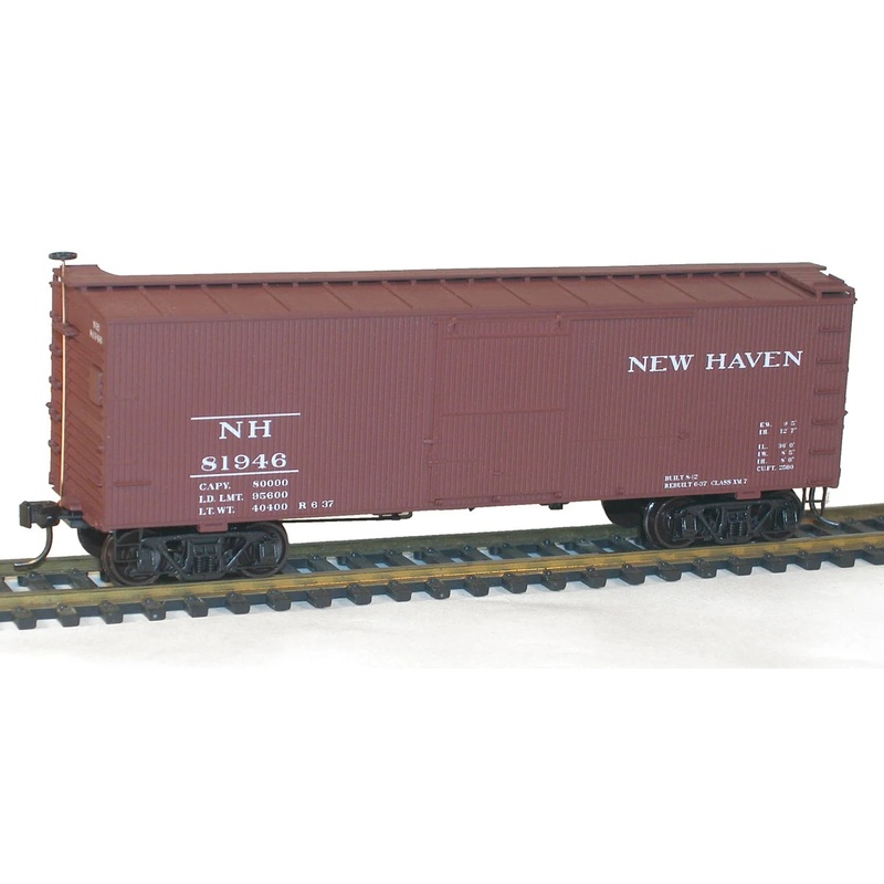 Accurail 1402 HO Scale 36' Double Sheathed Boxcar Kit New Haven NH 81946