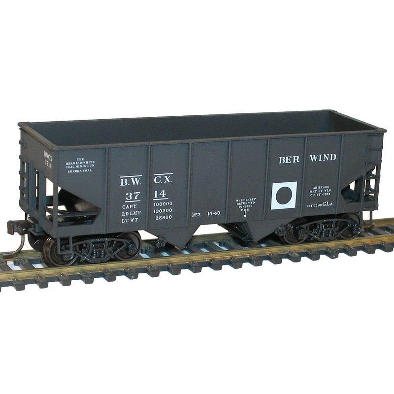 Accurail 25171 HO Scale USRA 55 Ton 2 Bay Open Hopper Kit Berwind BWCX 3942