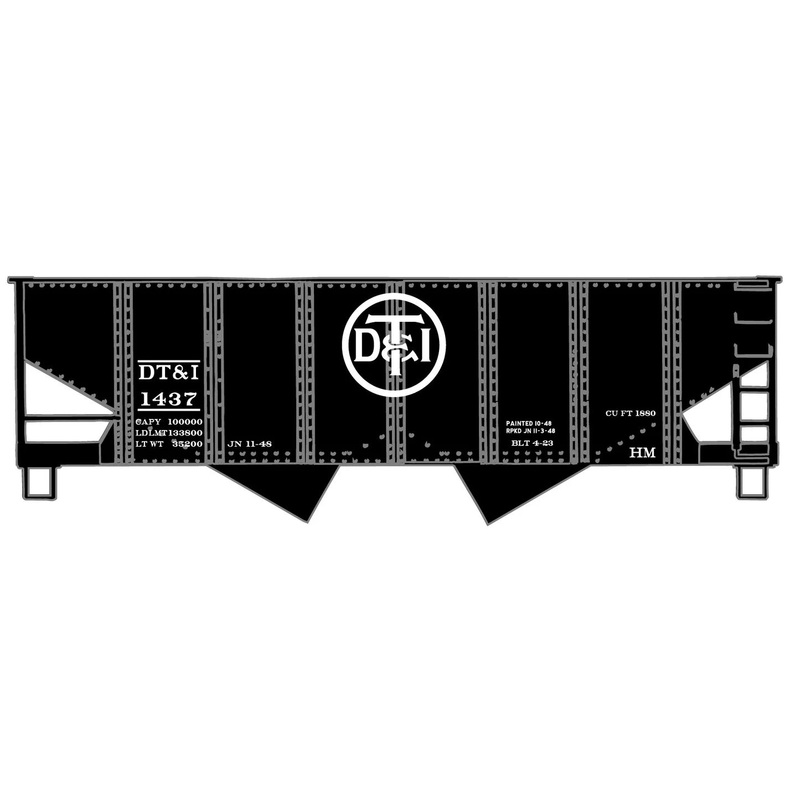 Accurail 2590 HO Scale USRA 55 Ton Hopper Detroit Toledo & Ironton DT&I 1437