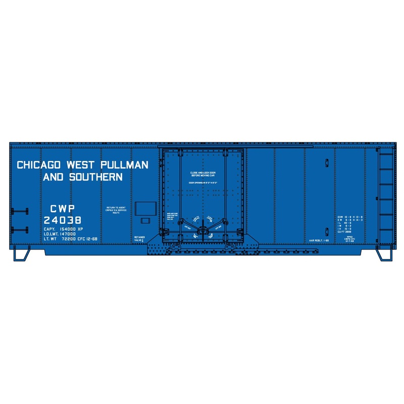 Accurail 3140 HO Scale AAR 40' Boxcar Kit Chicago West Pullman & Southern CWP 24038