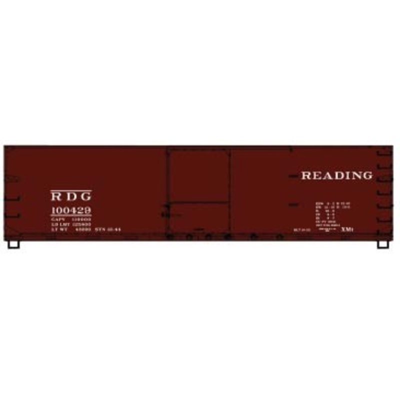 Accurail 4648 HO 40' USRA Double Sheathed Wood  Boxcar Kit Reading RDG 100429
