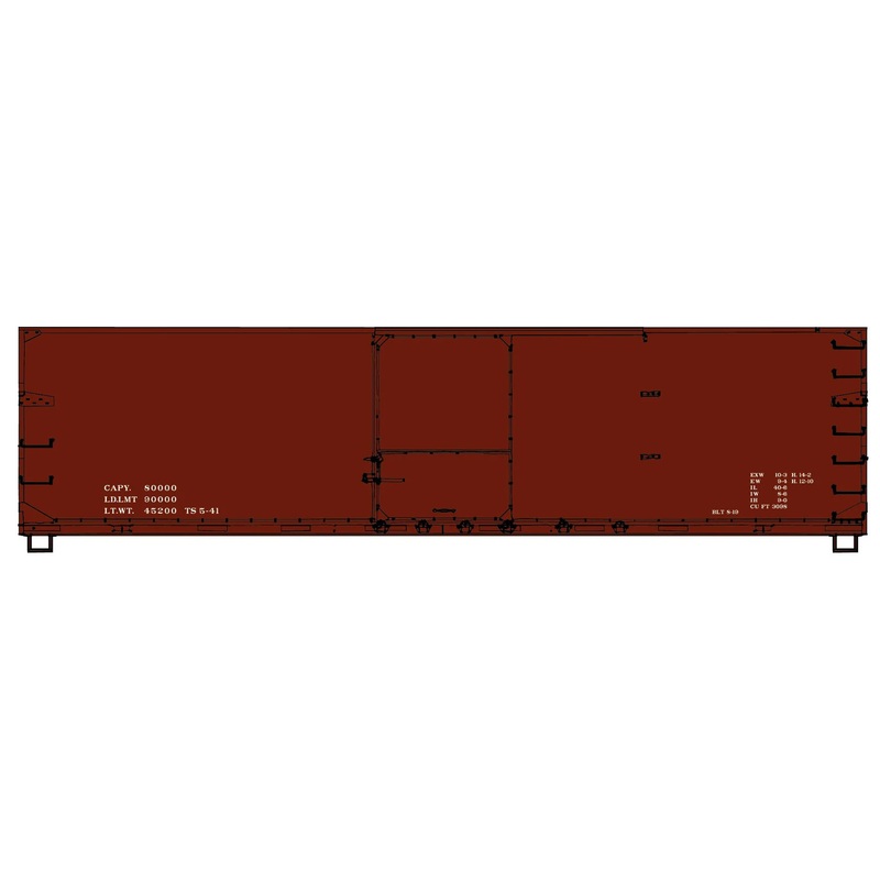 Accurail 4699 HO Scale 40' USRA Double Sheathed Wood Boxcar Kit Oxide Data Only