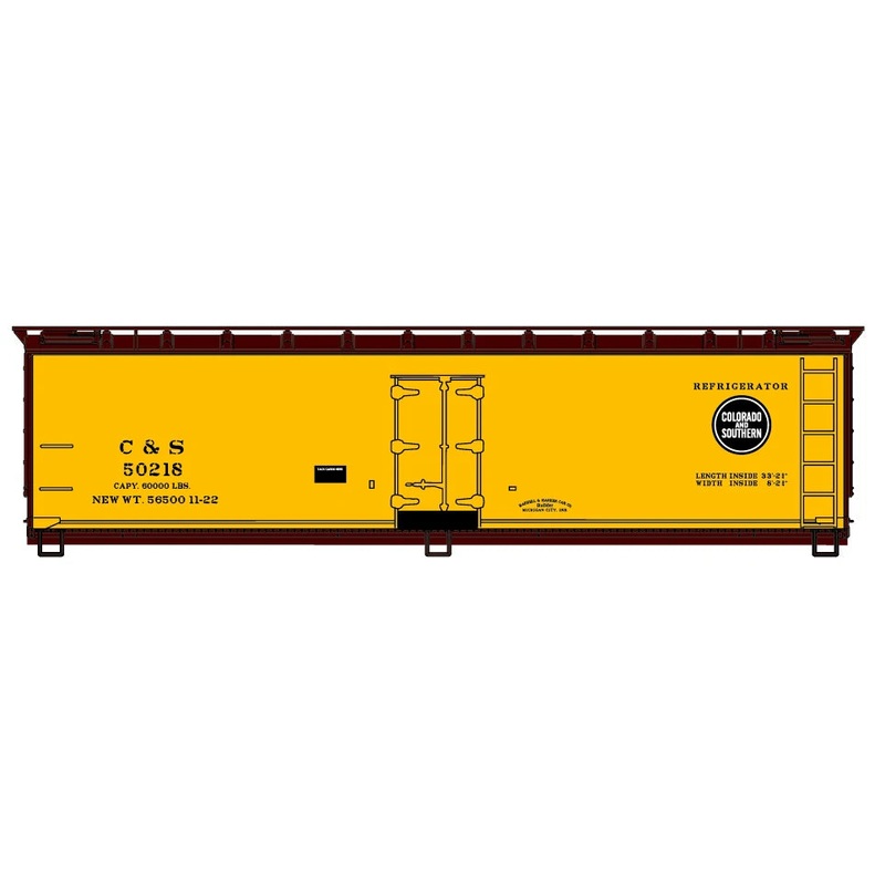 Accurail 48411 HO Scale 40' Wood Reefer Kit Colorado & Southern C&S 50218