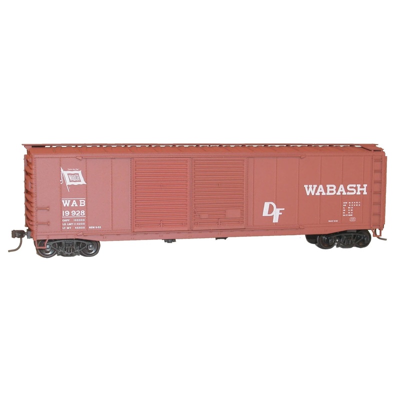 Accurail 5231 HO Scale 50' Double Door Boxcar Kit Wabash WAB 19928