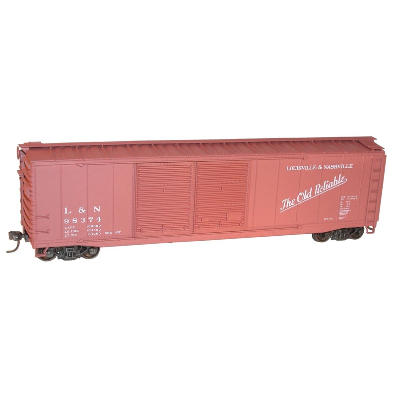Accurail 5233 HO Scale 50' Double Door Boxcar Kit Louisville & Nashville L&N 98374