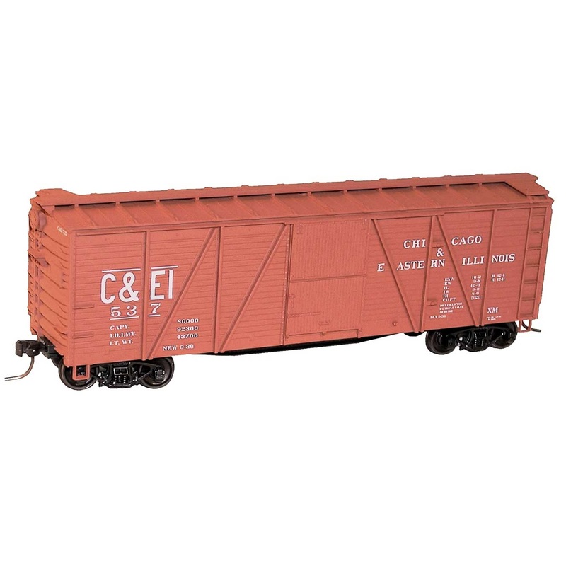 Accurail 7207 HO Scale 40' Single Sheath Boxcar Kit Chicago & Eastern Illinois C&EI 537