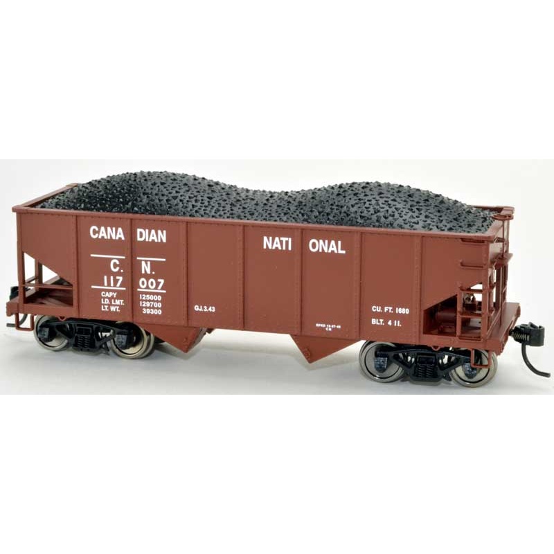 Bowser 42621 HO Scale 2 Bay GLa Hopper Canadian National CN 117208