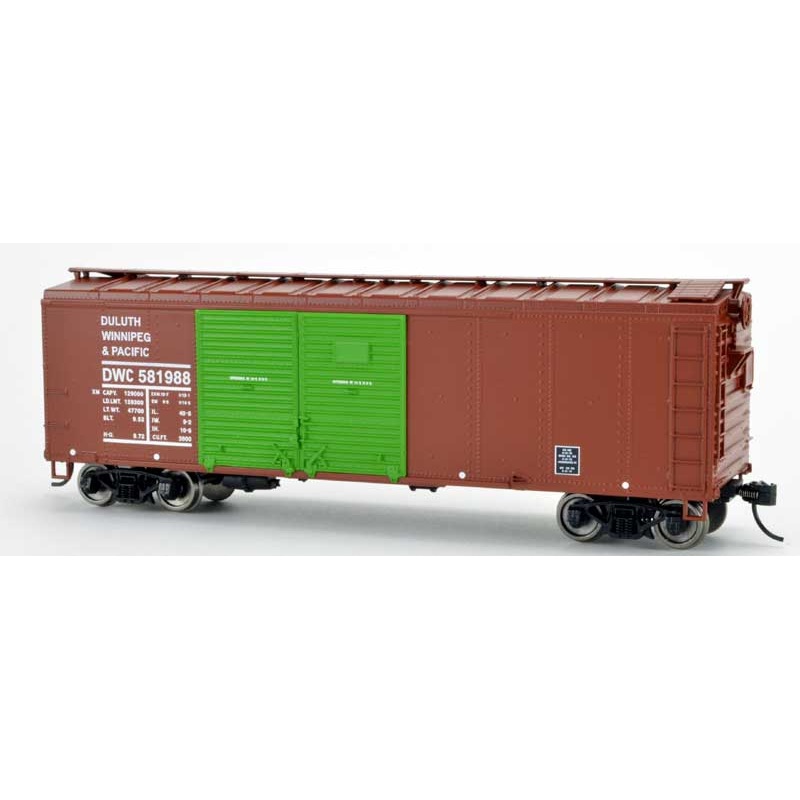 Bowser 42850 HO Scale 40' Double Door Boxcar Duluth, Winnipeg & Pacific DWC 582201