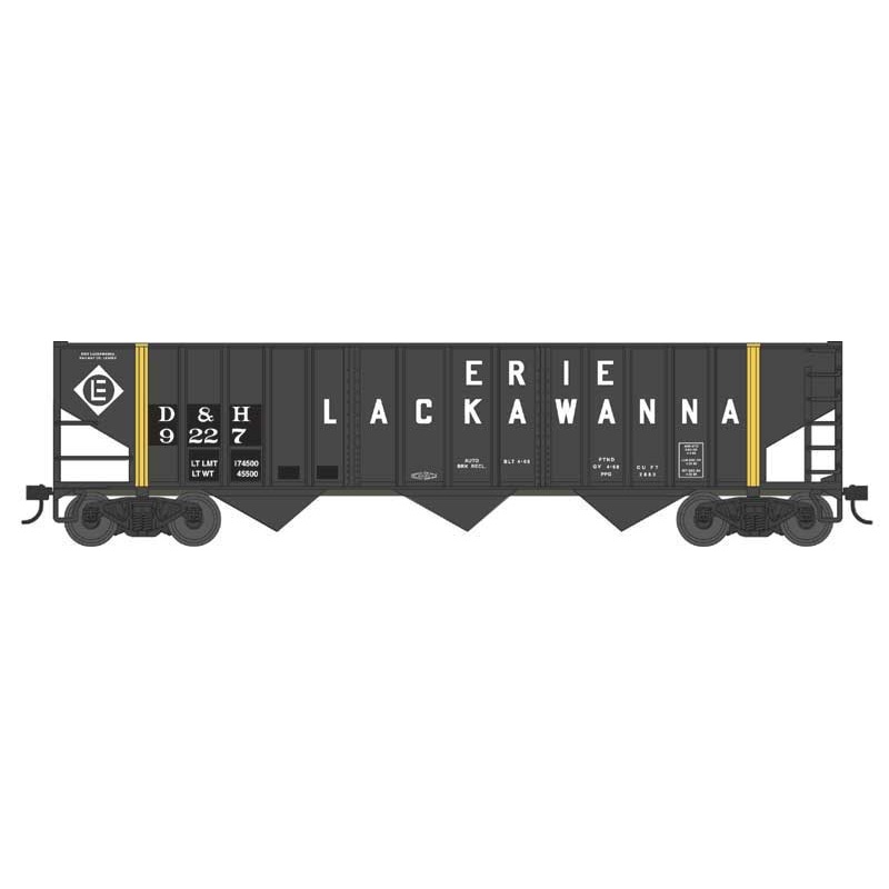 Bowser 43469 HO Scale 70 Ton 14 Panel 3 Bay Hopper Delaware & Hudson D&H 9233 (Ex-EL Patch)