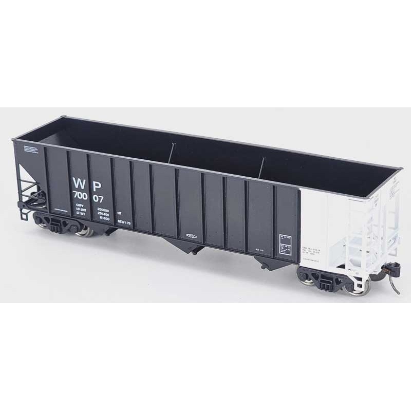 Bowser 43549 HO Scale 100 Ton 3-Bay Hopper Western Pacific WP 70007 (White End)