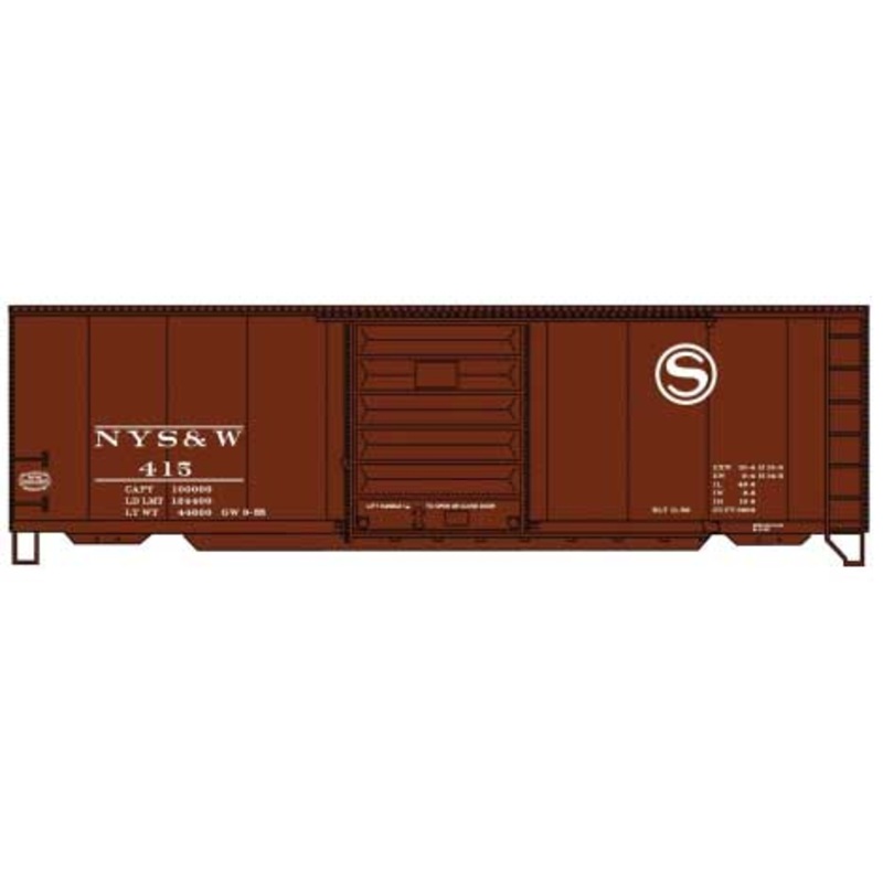 Accurail 3461 HO Scale 40' PS-1 Boxcar Kit New York, Susquehanna & Western NYS&W 415