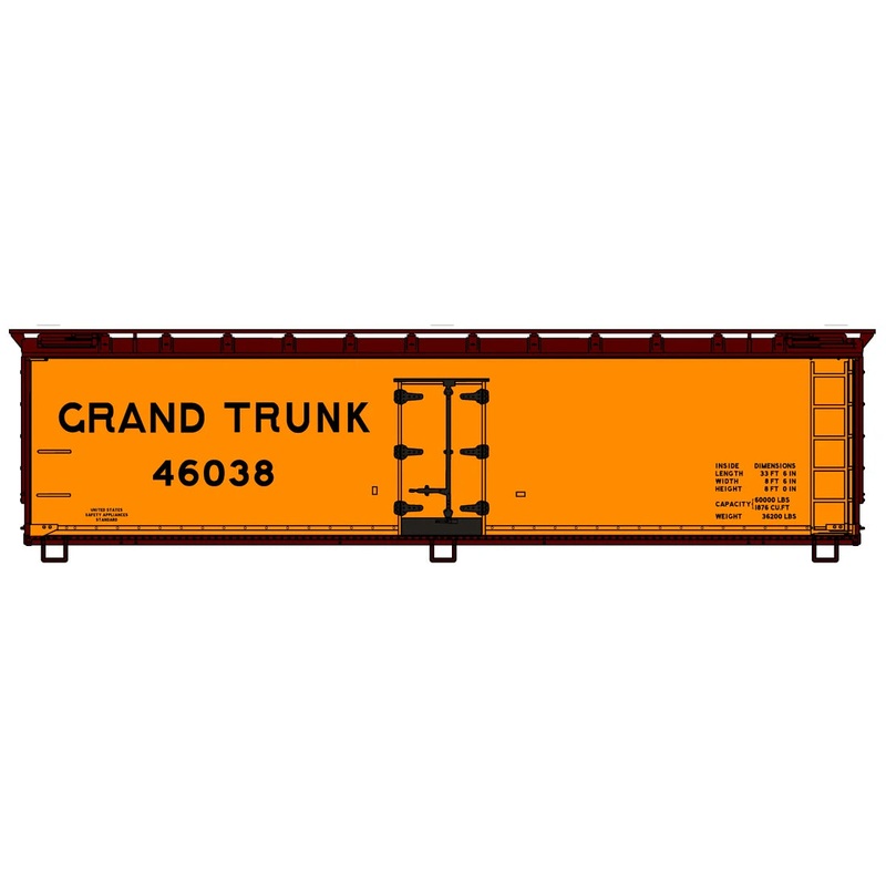 Accurail 81802 HO Scale 40' Wood Reefer Kit Grand Trunk 46038