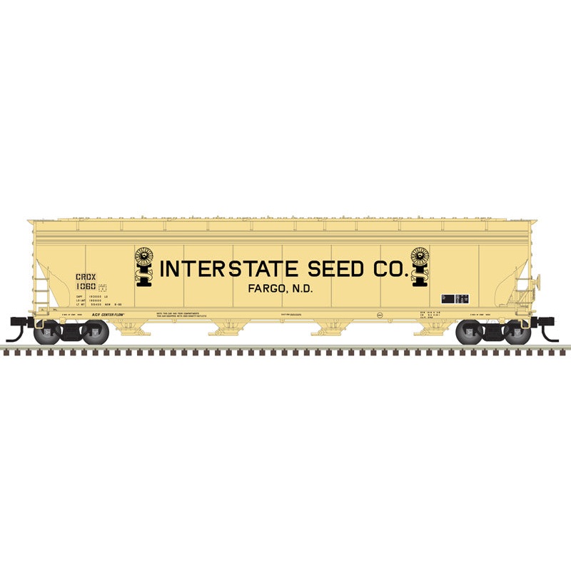 Atlas 20006747 HO Scale 5701 Covered Hopper Interstate Seed CRDX 1060