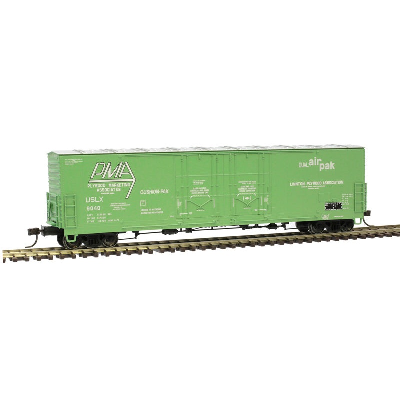 Atlas 20006780 HO Scale Evans 53' Double Plug Door Boxcar Plywood Marketing Associates USLX 9076