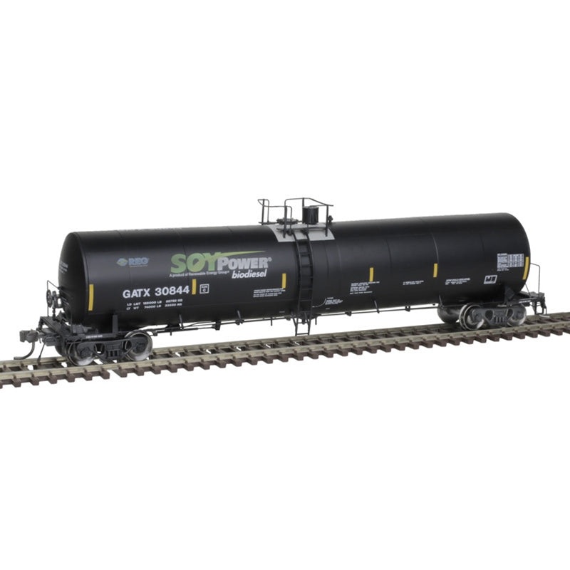 Atlas 20006896 HO Scale 25,500gal Tank Soy Power Bio Fuels GATX 30836