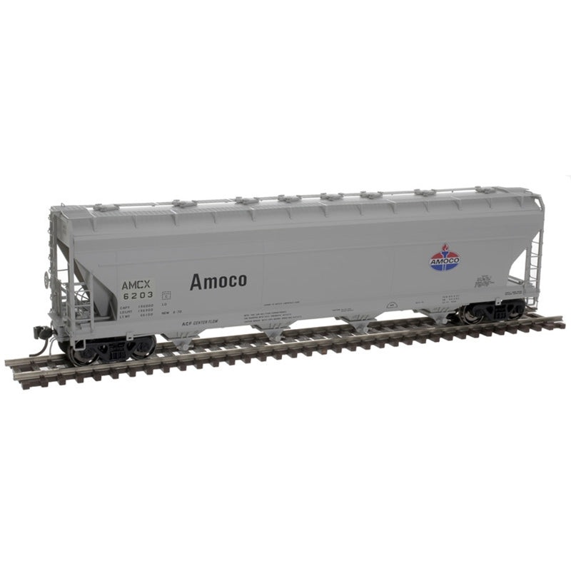 Atlas 20006904 HO Scale 5250 Covered Hopper Amoco AMCX 6228