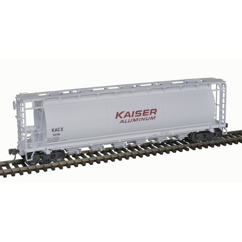 Atlas 20007189 HO Scale 6 Bay Cylindrical Covered Hopper Kaiser Aluminum KACX 5029