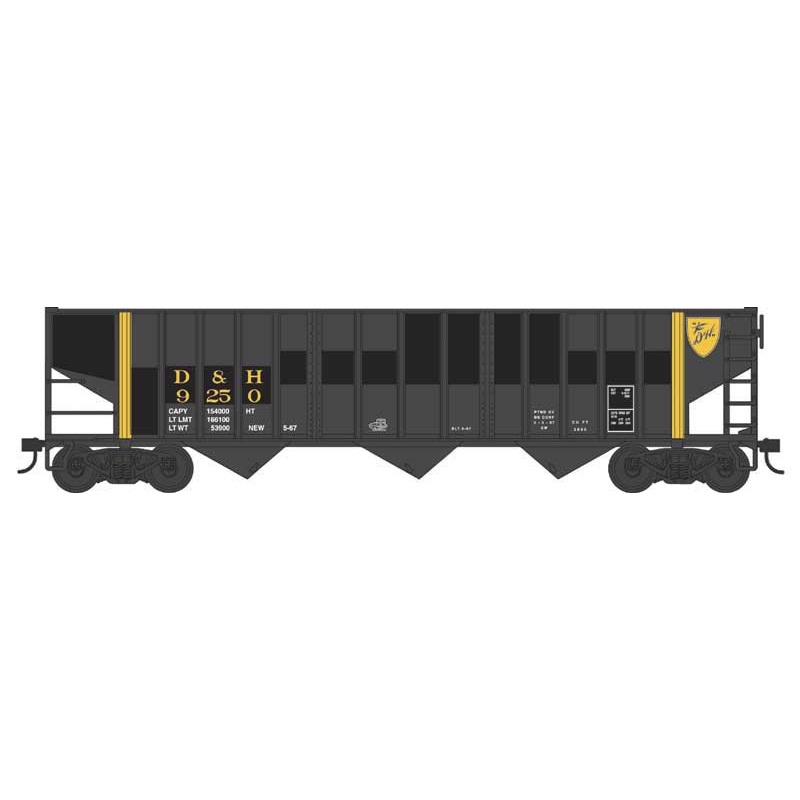 Bowser 43456 HO Scale 70 Ton 14 Panel 3 Bay Hopper Delaware & Hudson D&H 9250 (Ex-EL Patch)