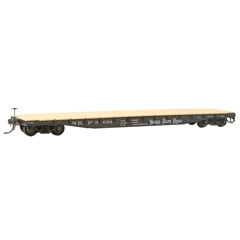 Kadee 9505 HO Scale 50 Ton AAR Flat Car Nickel Plate NKP 3038