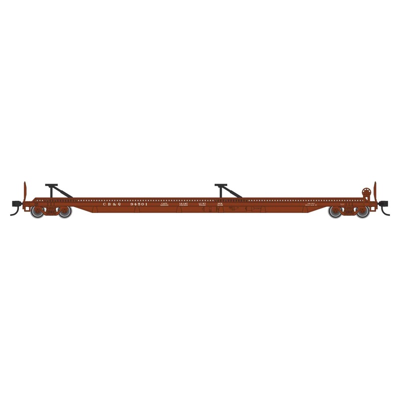 Walthers Mainline 910-5225 HO Scale 75' Piggyback Flatcar Chicago, Burlington & Quincy CB&Q 94501