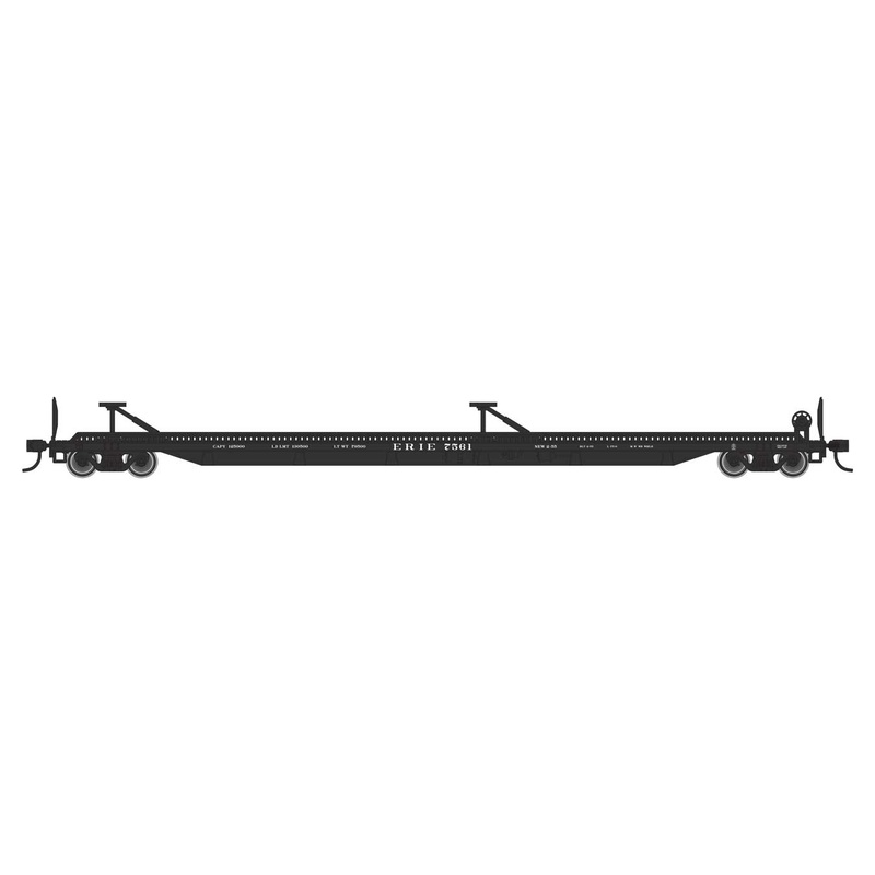 Walthers Mainline 910-5229 HO Scale 75' Piggyback Flatcar Erie 7572