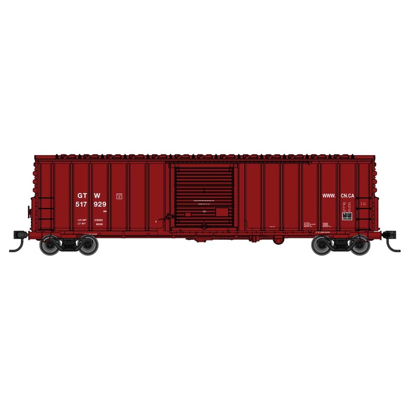 Walthers Mainline Mainline 910-46043 50' ACF Exterior Post Boxcar Grand Trunk Western GTW 517957