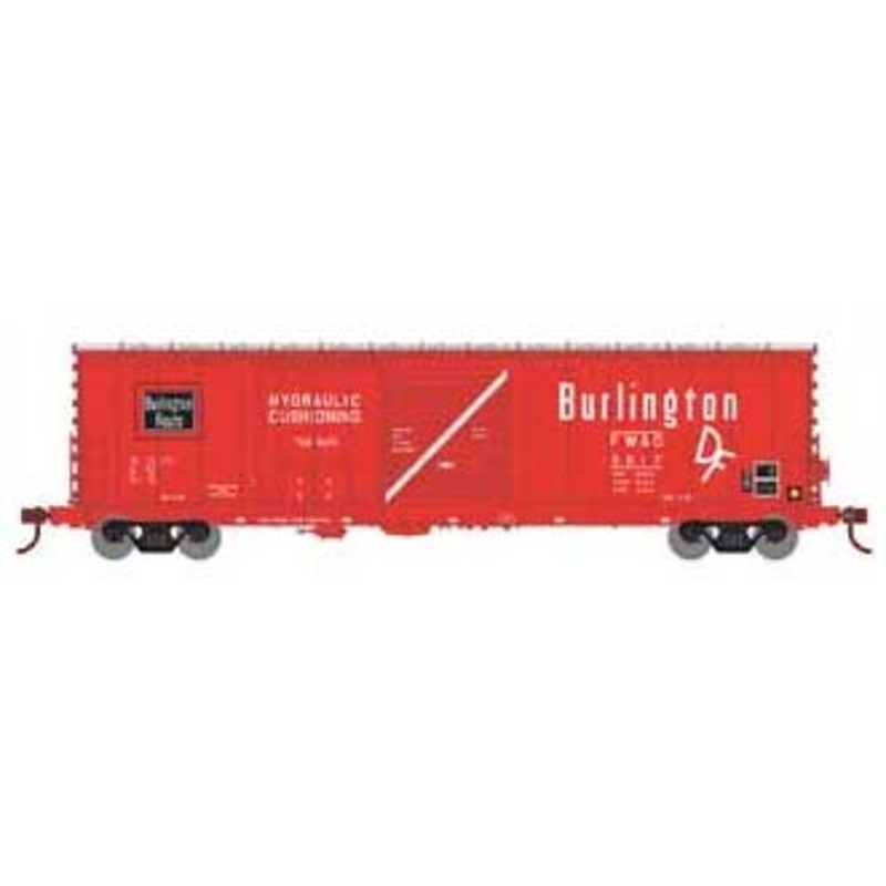 Athearn 89326 HO Scale 50' Combo Door Boxcar Burlington FW&D 5017