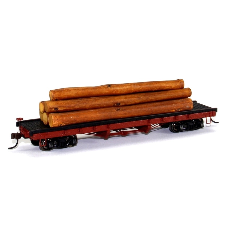 Bachmann 18849 HO Scale ACF Log Car with Log Load Boxcar Red