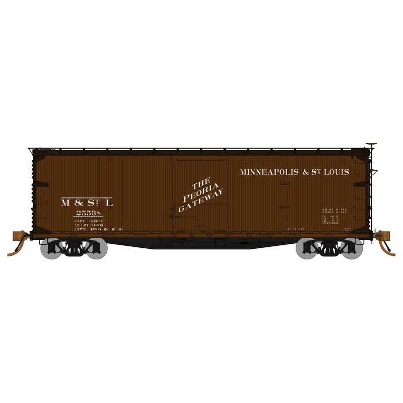 Rapido Trains 130106A HO Scale 40' USRA Boxcar Minneapolis & St Louis MN&StL # Varies