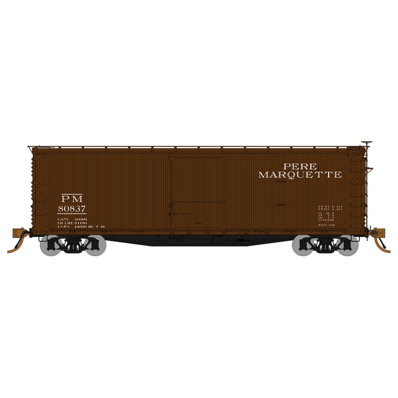 Rapido Trains 130109A HO Scale 40' USRA Boxcar Pere Marquette PM # Varies