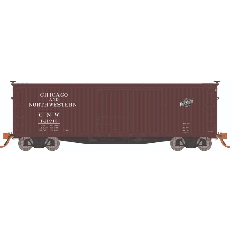 Rapido Trains 130118A HO Scale 40' DS Boxcar Chicago & North Western C&NW #s Vary