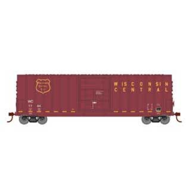 Roundhouse 2133 HO Scale 50' High Cube Plug Door Boxcar Wisconsin Central WC 1744