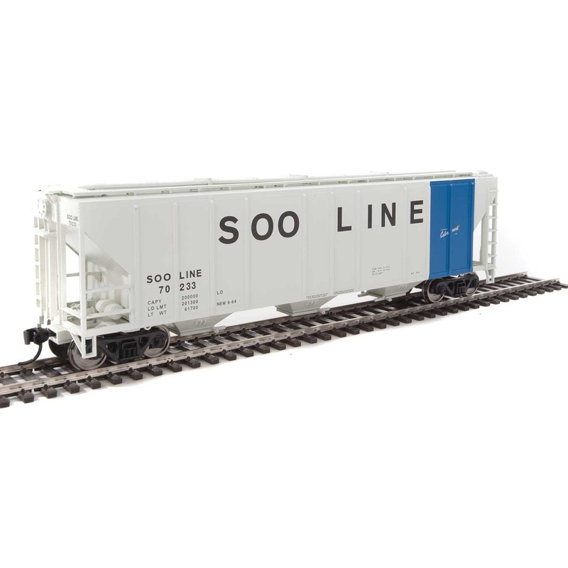 Walthers Mainline 910-7477 HO Scale 50' PS-2 CD 4427 Covered Hopper SOO Line 70233