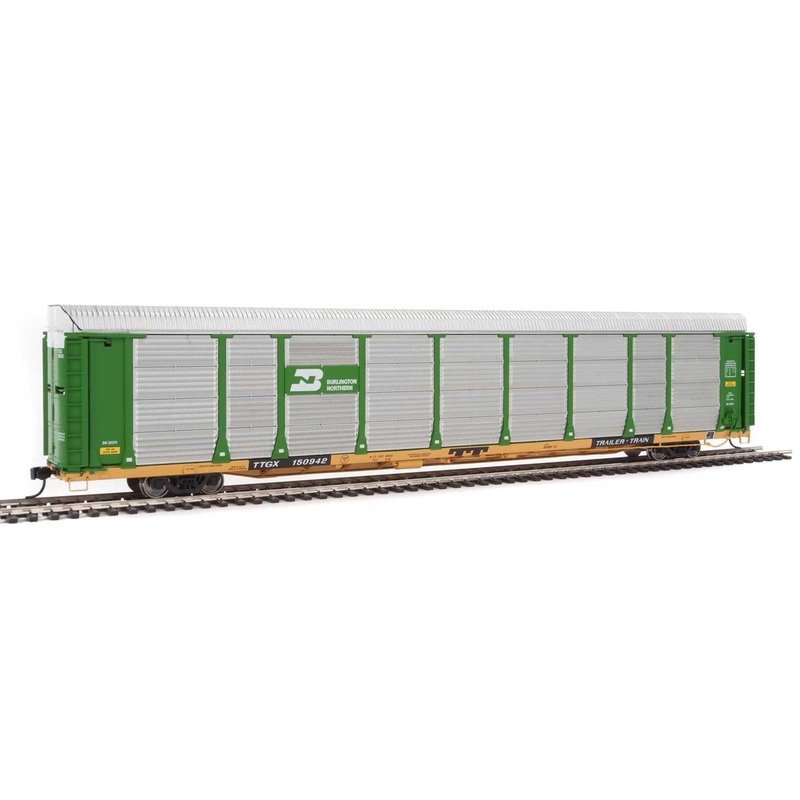 Walthers Proto 920-101325 HO Scale 89' Bi-level Auto Carrier Burlington Northern BN TTGX 150942