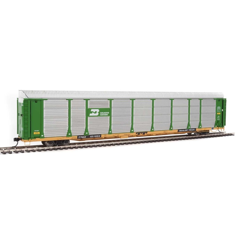 Walthers Proto 920-101326 HO Scale 89' Bi-level Auto Carrier Burlington Northern BN TTGX 151004