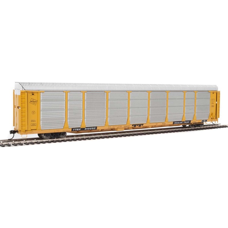 Walthers Proto 920-101339 HO Scale 89' Bi-level Auto Carrier Milwaukee Road MILW TTGX 910250