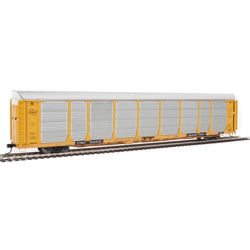 Walthers Proto 920-101342 HO Scale 89' Bi-level Auto Carrier Milwaukee Road MILW TTGX 910272