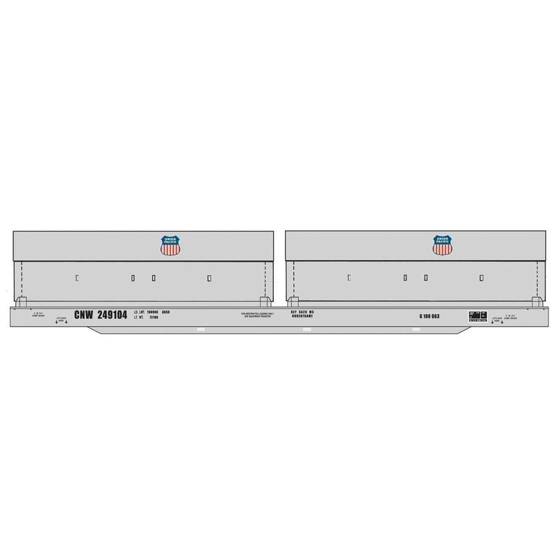 Walthers Proto 920-105257 HO Scale 50' Evans Cushion Coil Car UP/CNW 249104
