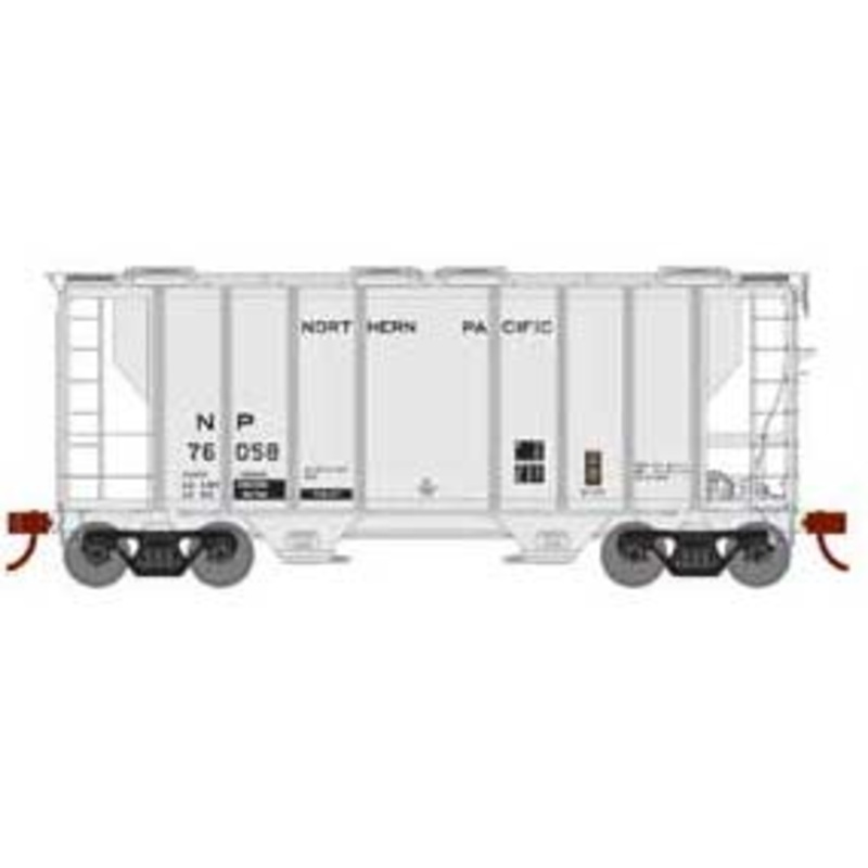 Athearn 63799 HO Scale PS-2 2600 Covered Hopper "1977 Re-weigh" Northern Pacific NP 76058