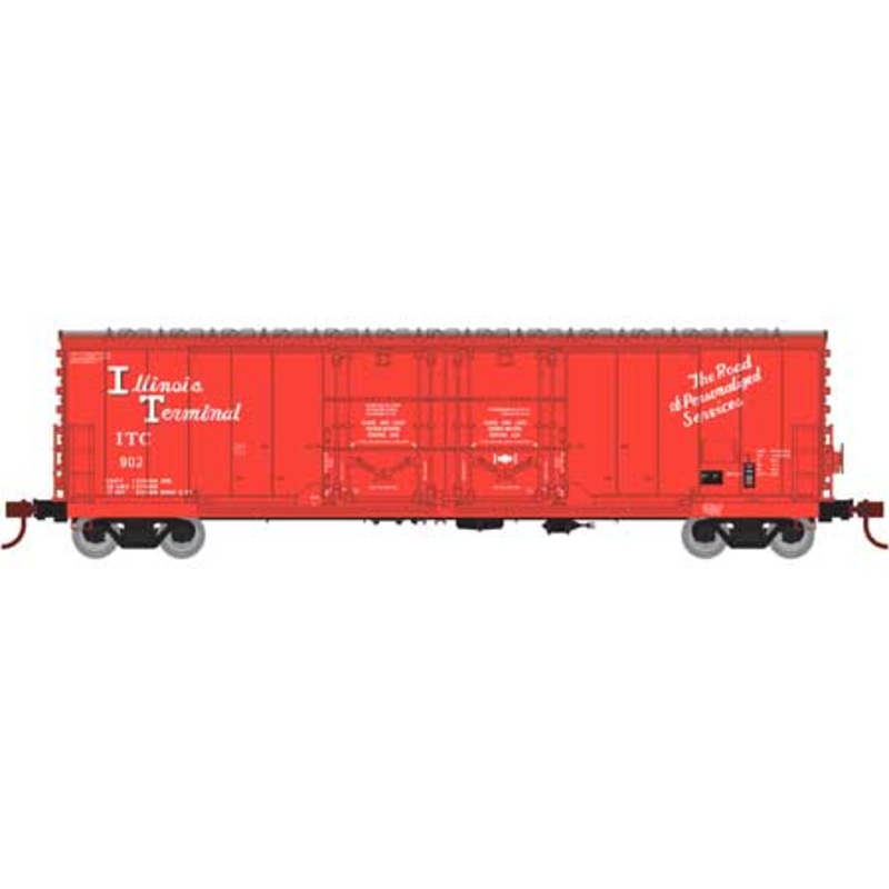 Athearn 67710 HO Scale RTR 50' Evans Double Door Boxcar Illinois Terminal ITC 902
