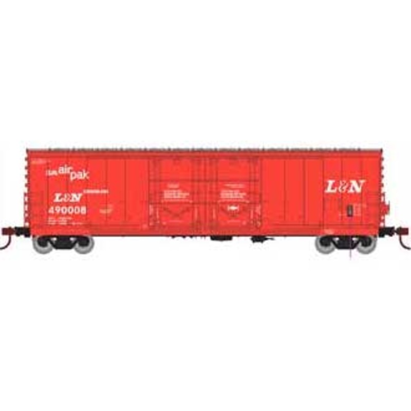 Athearn 67715 HO Scale RTR 50' Evans Double Door Boxcar Louisville & Nashville L&N 490008