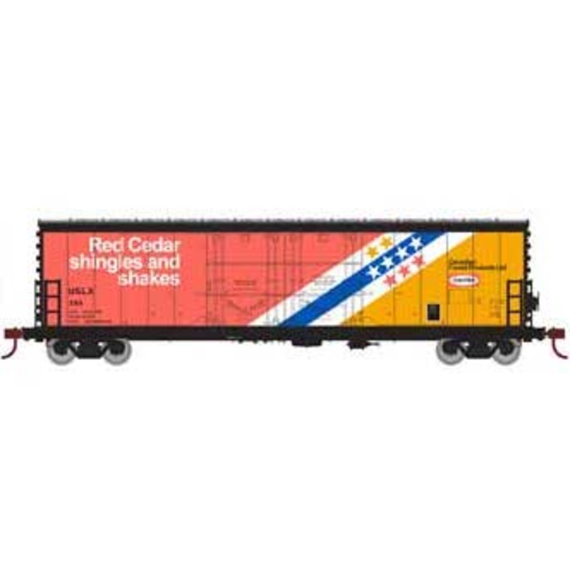 Athearn 67720 HO Scale RTR 50' Evans Double Door Boxcar CanFor USLX 389