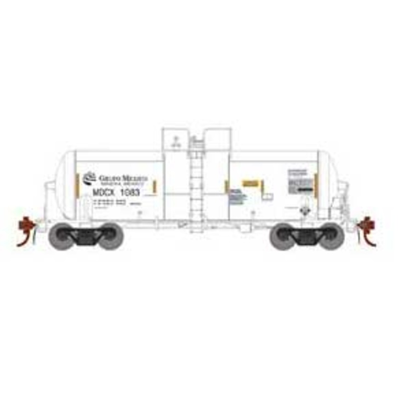 Athearn Genesis G25632 HO Scale 13,600 Gallon Acid Tank Car White Grupo Mexico MDCX 1083