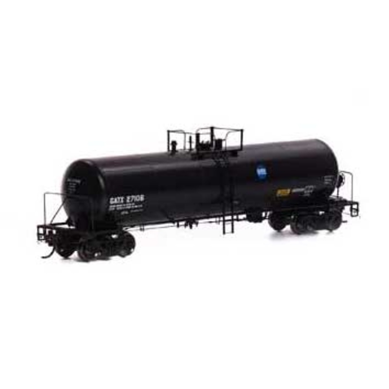 Athearn Genesis G40161 HO Scale GATC 20,000 Gal Tank Car Black GATX 27106